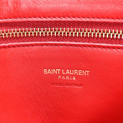 Saint Laurent Calfskin Small Monogram Cabas Lipstick Red 6 of 8