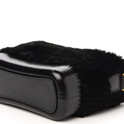 Chanel Shearling Small Gabrielle Hobo Black 7 of 10