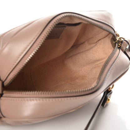 Gucci Calfskin Matelasse Mini GG Marmont Chain Shoulder Bag Nude 5 of 8