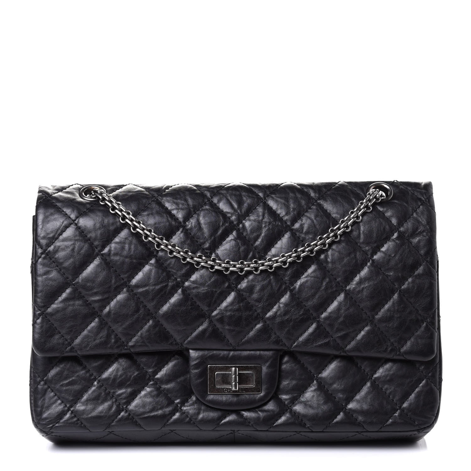 Chanel Aged Calfskin Quilted 2.55 Reissue 227 Flap Black 1 of 4