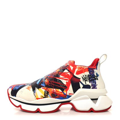 Christian Louboutin Neoprene Sock Space Run Donna Flat Sneakers 39.5 Multicolor 1 of 8