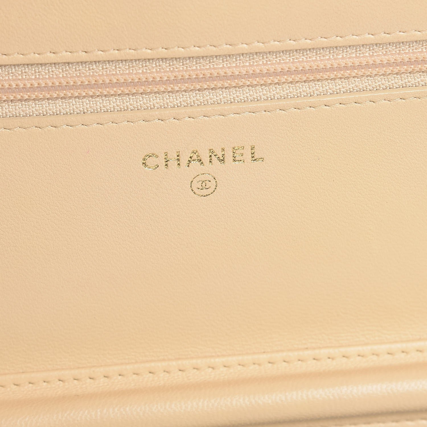 Chanel Lambskin Quilted Two Tone Wallet On Chain WOC Light Pink Burgundy 13 of 15