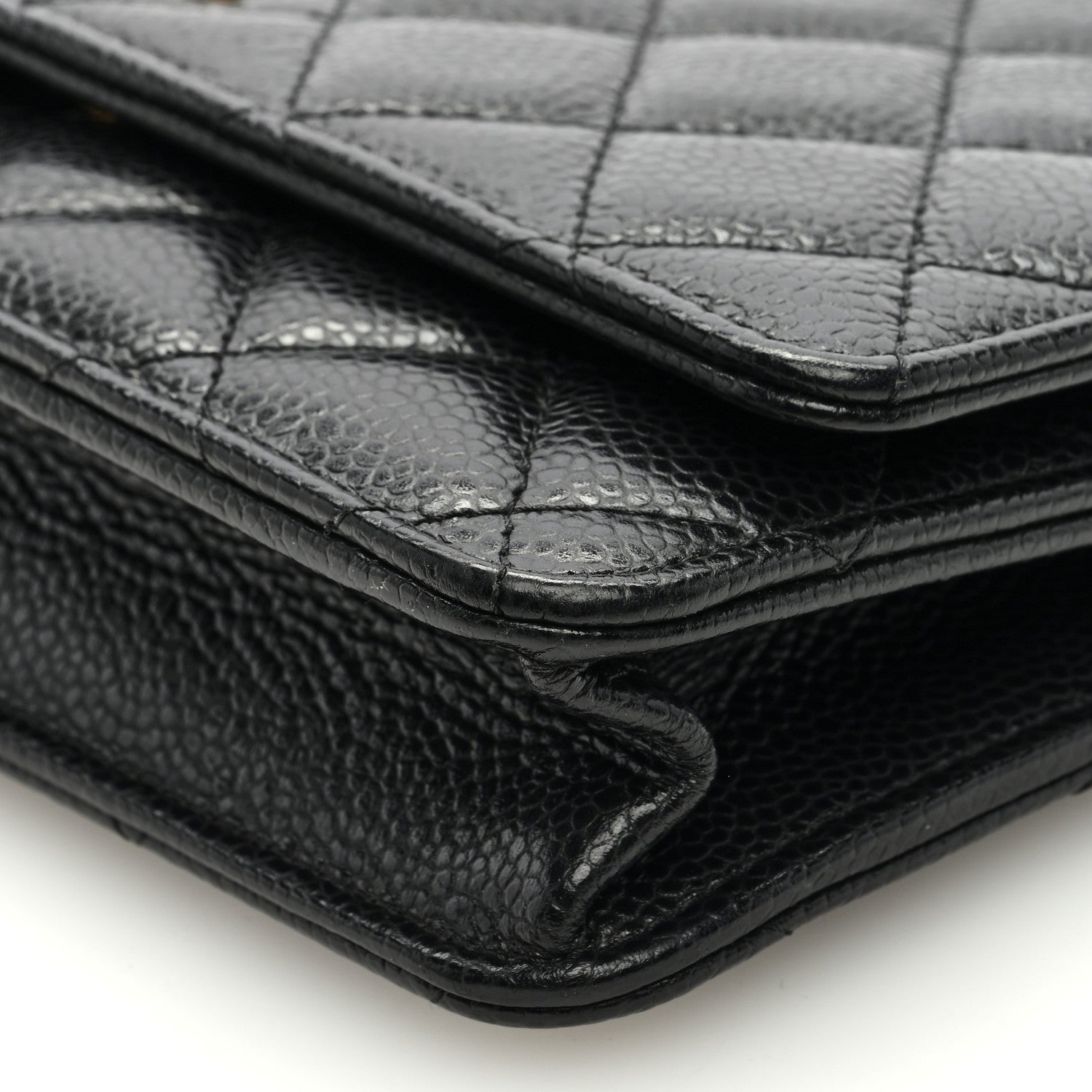 Chanel Caviar Quilted Wallet on Chain WOC Black 10 of 11