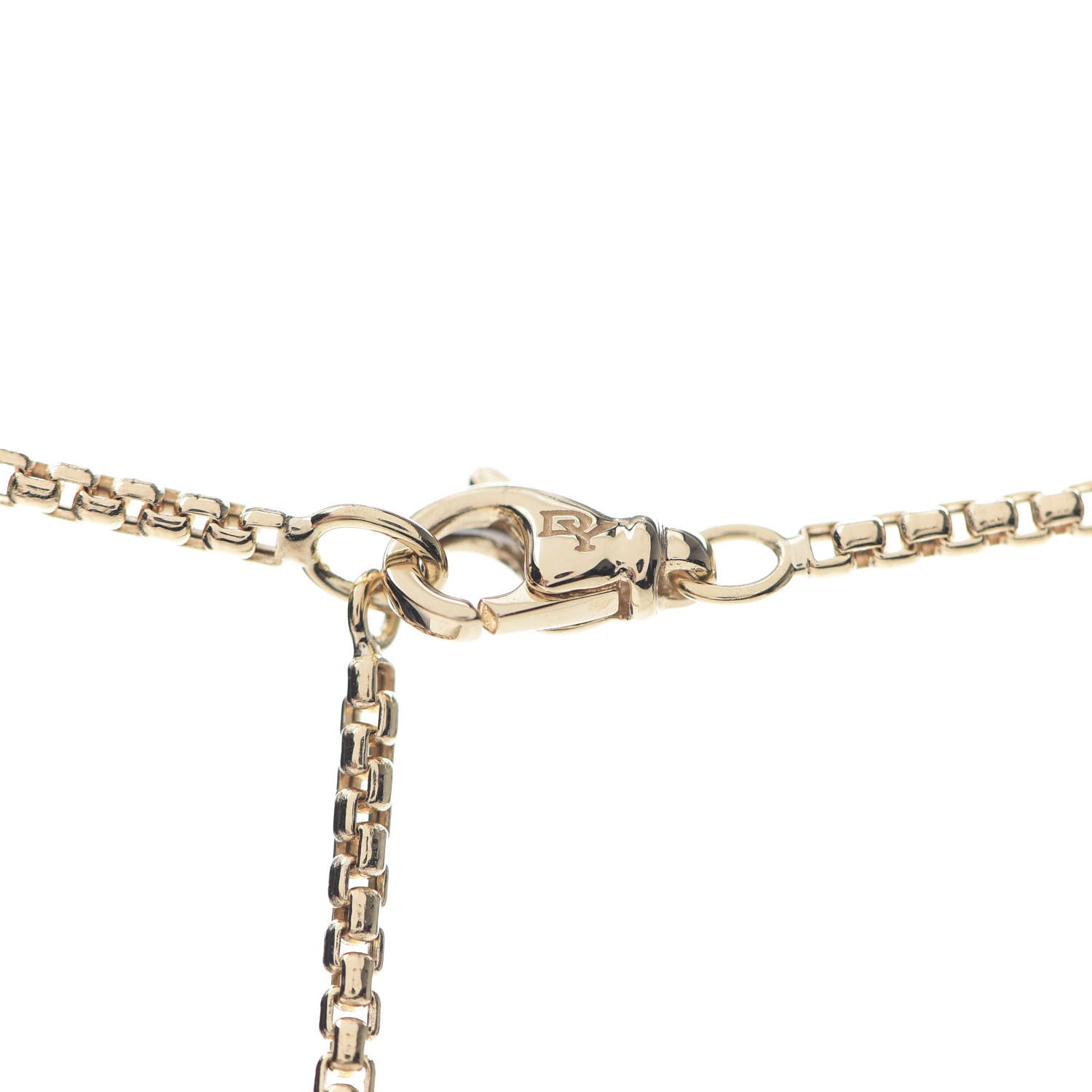 David Yurman 18K Yellow Gold Diamond 11mm Albion Pendant Necklace 6 of 6