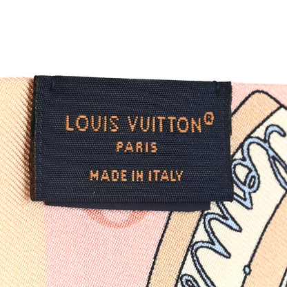 Louis Vuitton Silk Monogram LV Journey Bandeau Rose Beige 3 of 3