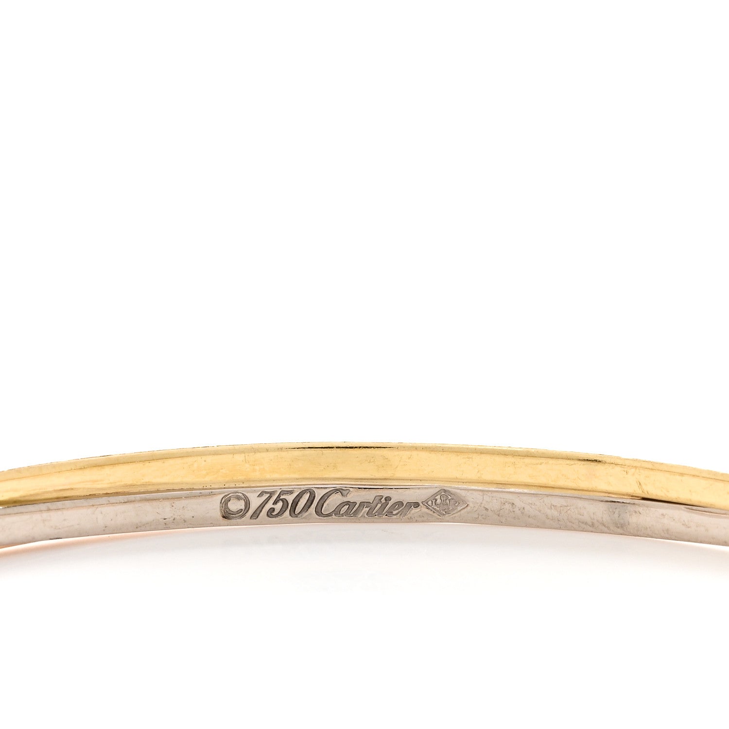 Cartier 18K Pink Yellow White Gold Large Trinity Hoop Earrings 4 of 4