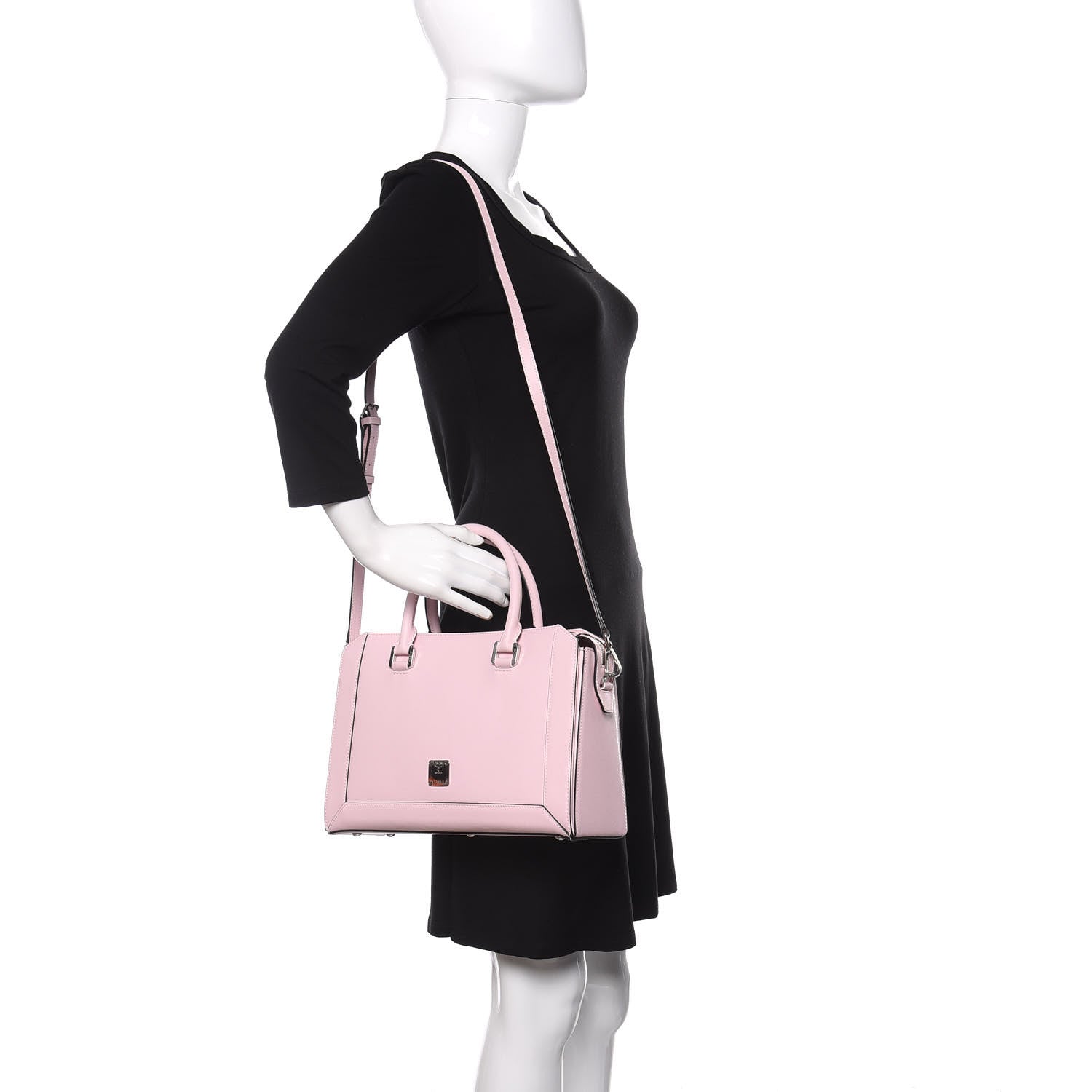 MCM Saffiano Nuovo Tote Chalk Pink 2 of 9