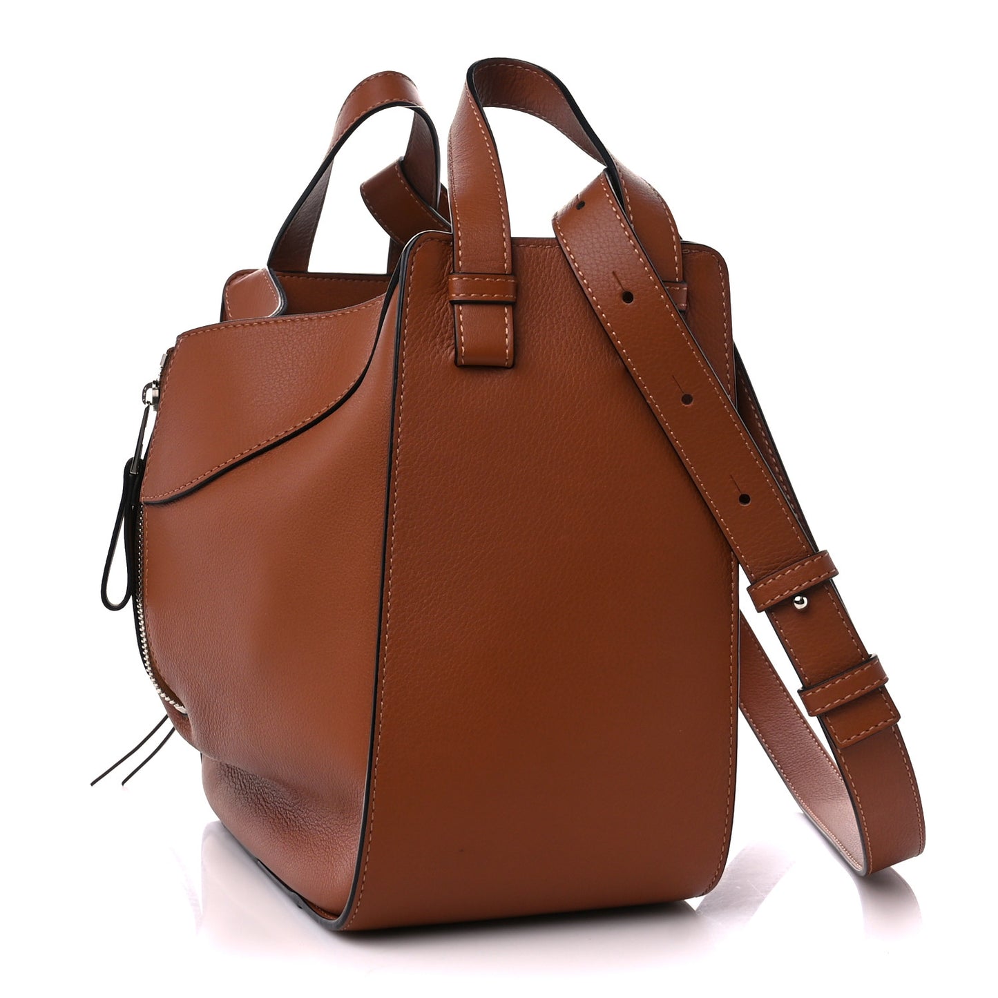 Calfskin Small Hammock Shoulder Bag Tan