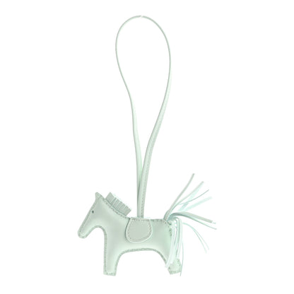 Hermes Milo Lambskin Grigri Rodeo Horse Bag Charm PM Vert Peppermint 1 of 6