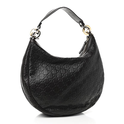 Gucci Guccissima Medium GG Twins Hobo Dark Brown 2 of 8