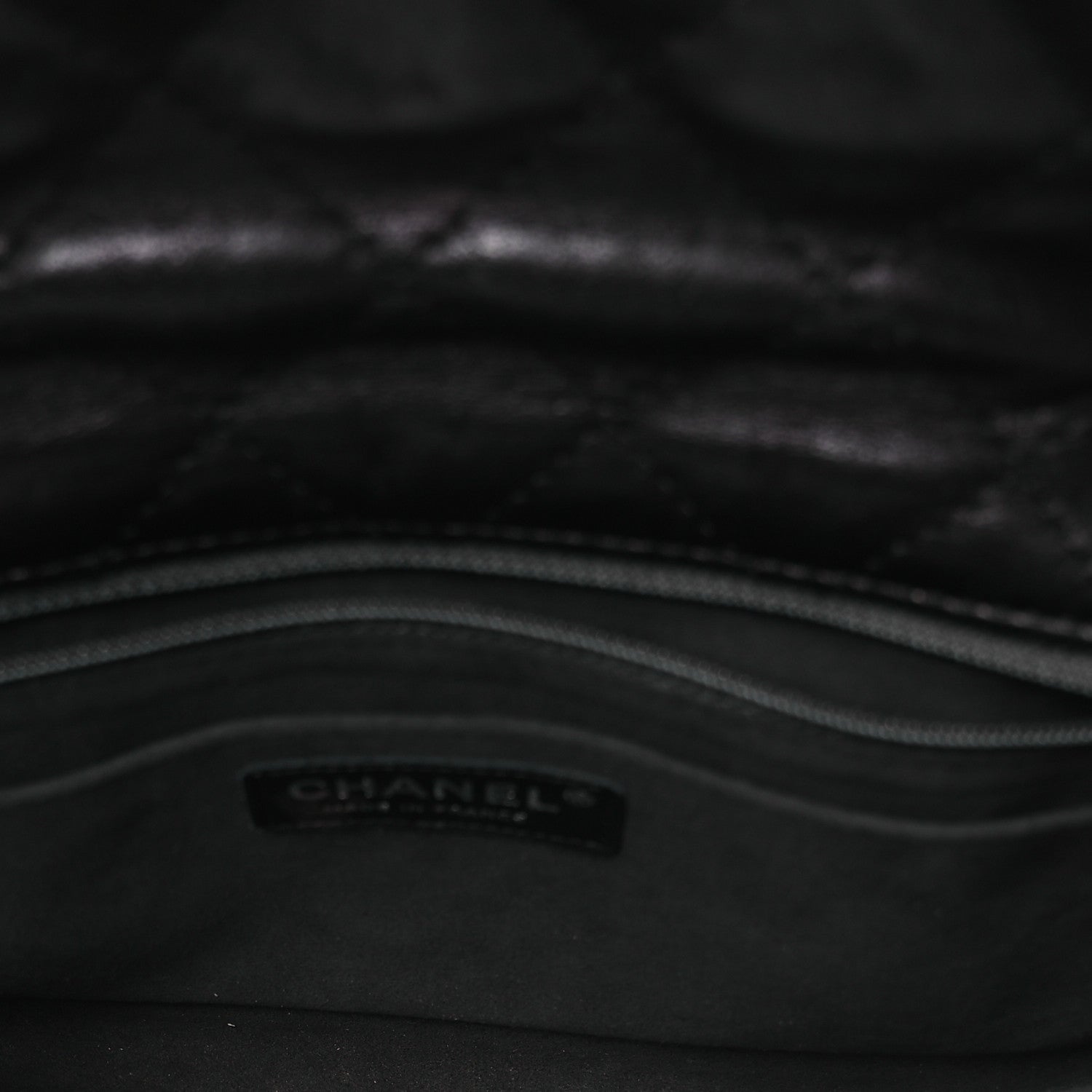 Chanel Lambskin Goat Fur Quilted Tibet Medium Flap Black 5 of 13