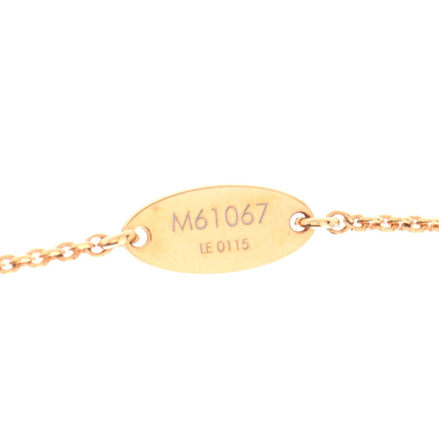 LV And Me Letter L Necklace Gold