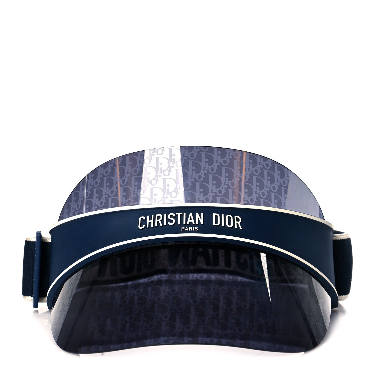 Christian Dior Oblique DiorClub V1U Sun Visor Blue 2 of 6