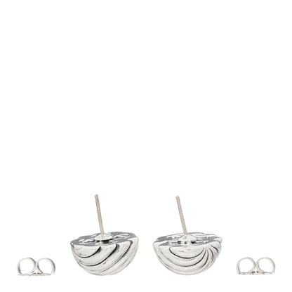 David Yurman Sterling Silver 17mm Sculpted Cable Stud Earrings 4 of 4