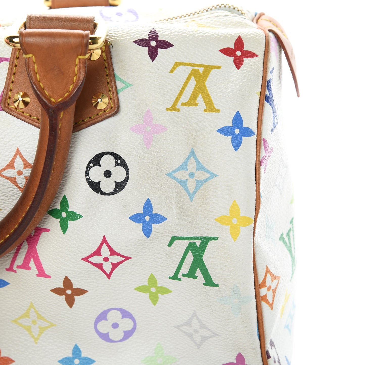 Monogram Multicolor Speedy 30 White