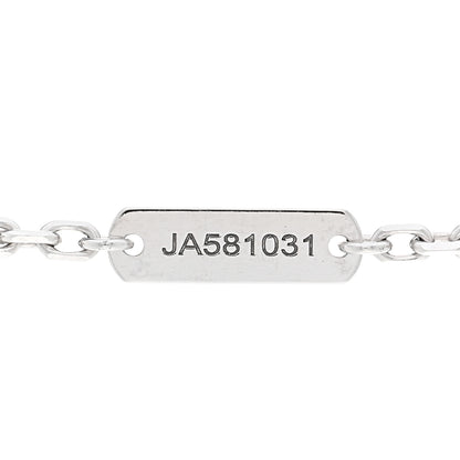 Van Cleef & Arpels 18K White Gold Mother of Pearl Magic Alhambra Pendant Necklace 4 of 5