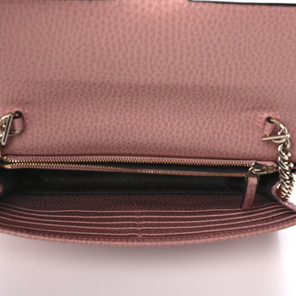 Gucci Dollar Calfskin Interlocking G Chain Wallet Soft Pink 4 of 10