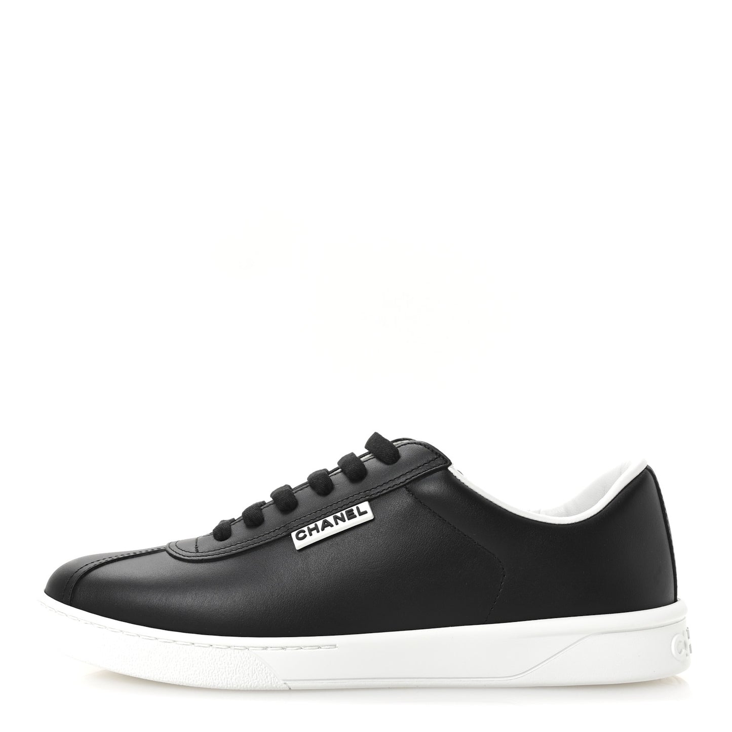Calfskin CC Uniform Womens Sneakers 40 Black