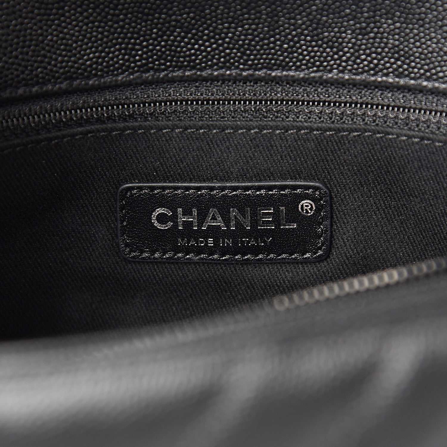 Chanel Caviar Chevron Quilted Small Coco Handle Flap So Black 5 of 9