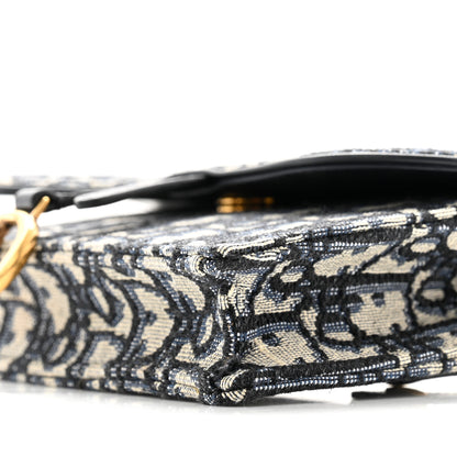 Christian Dior Oblique Saddle Belt Bag Blue 10 of 12