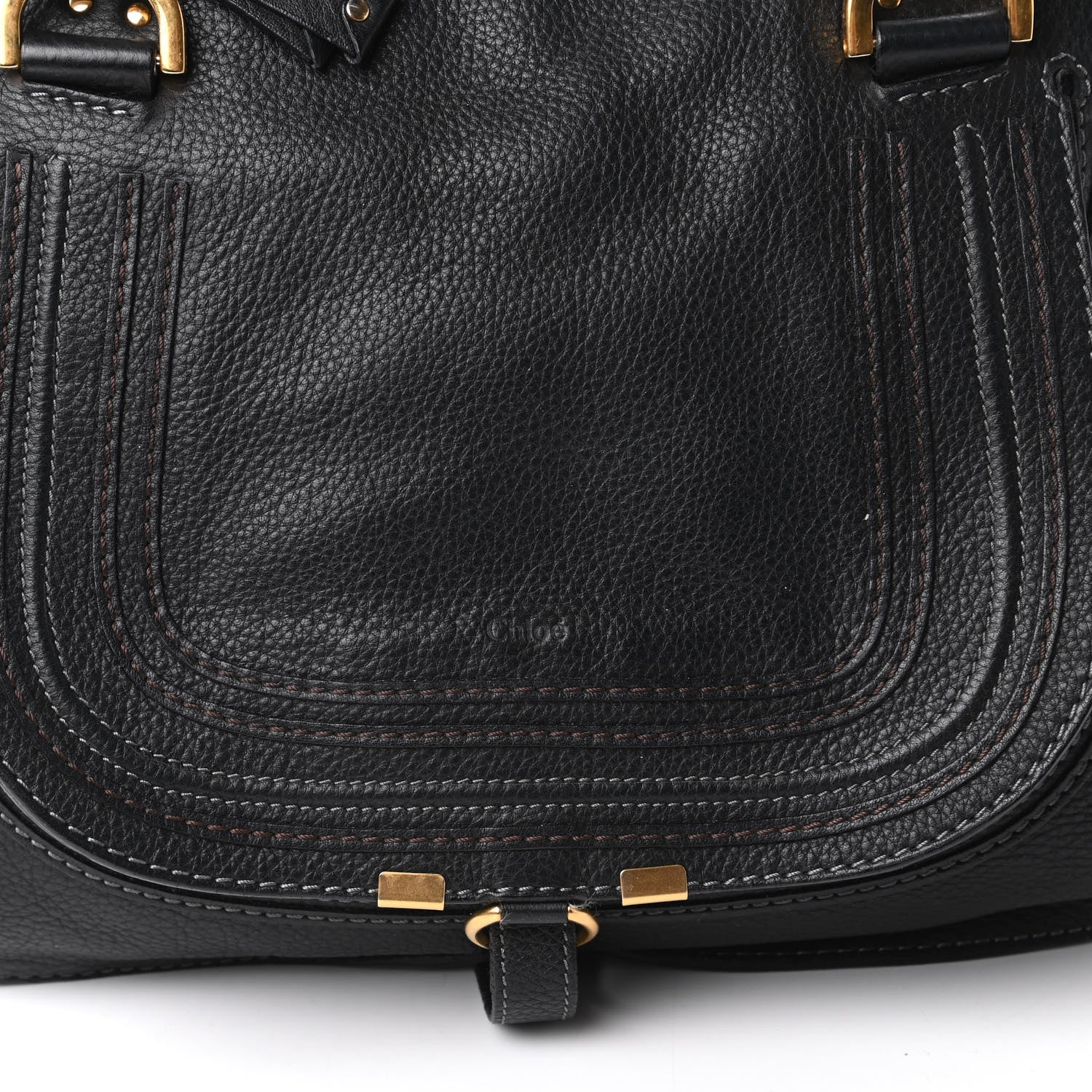 Chloe Calfskin Medium Marcie Satchel Black 10 of 11