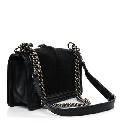 Chanel Goat Hair Medium Celtic Boy Flap Black 3 of 11