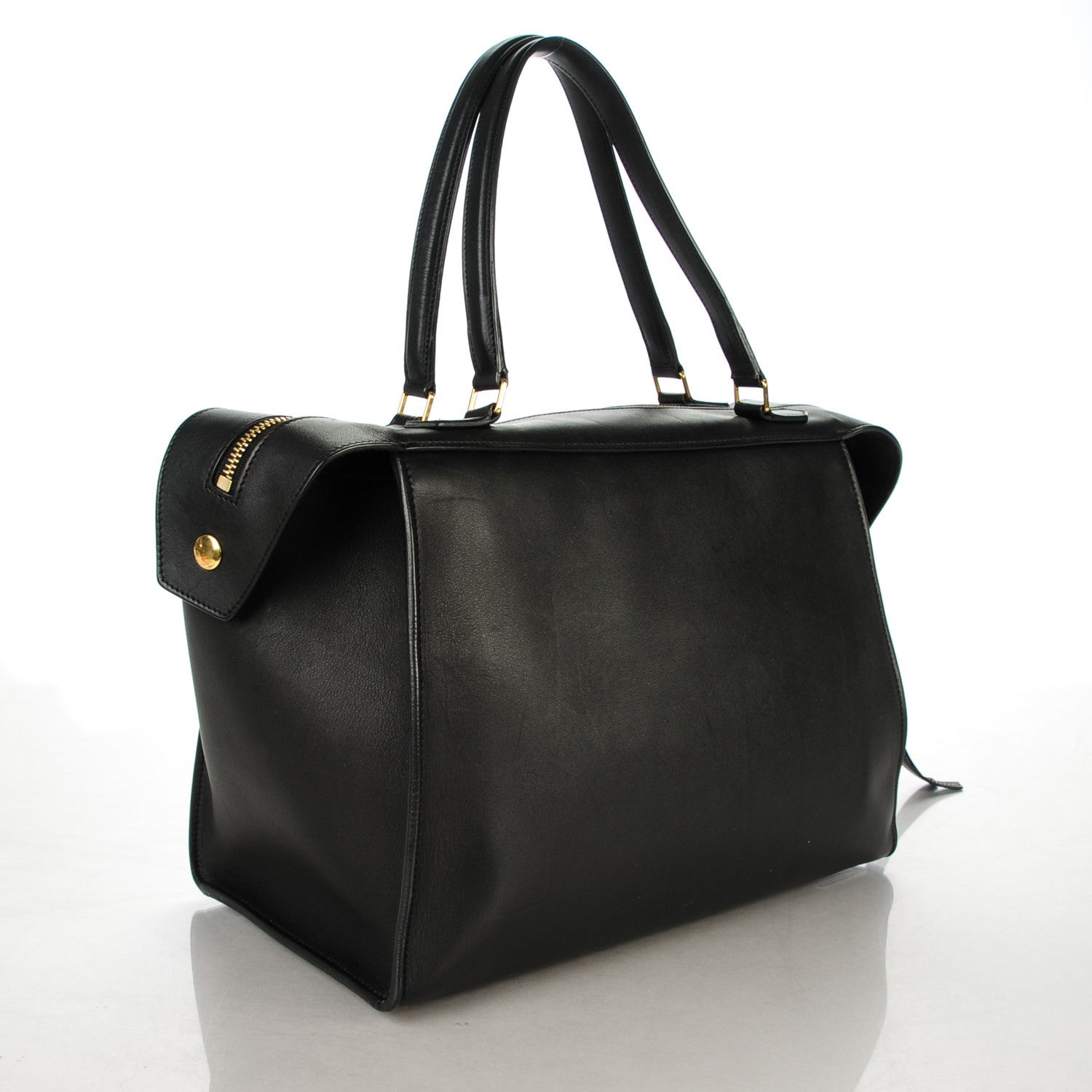 Celine Smooth Calfskin Small Ring Bag Black 3 of 9