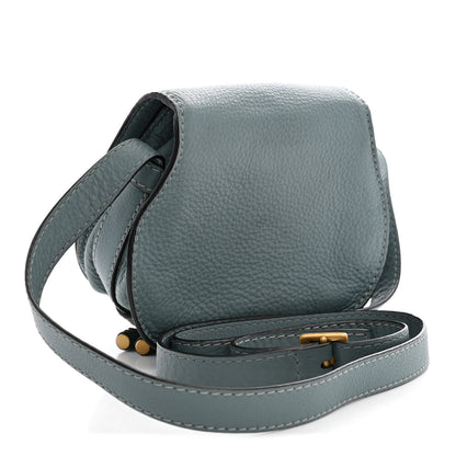 Chloe Calfskin Mini Marcie Round Crossbody Bag Storm Blue 2 of 12