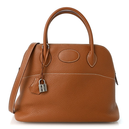 Hermes Taurillon Clemence Bolide 31 Gold 1 of 10