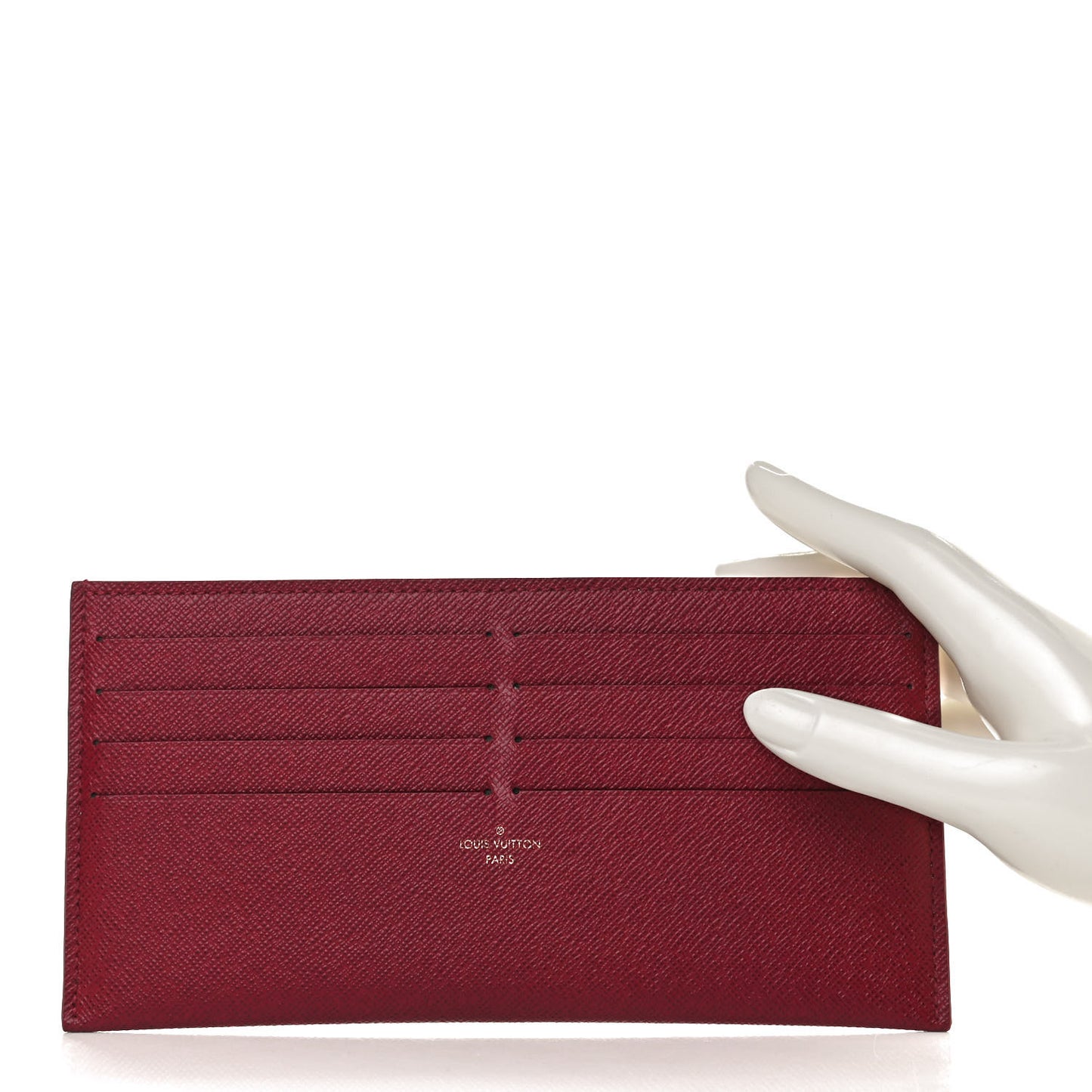 Calfskin Felicie Card Holder Insert Fuchsia
