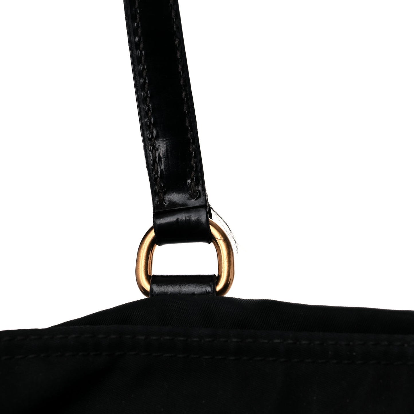 Nylon Vela Grommet Tote Black
