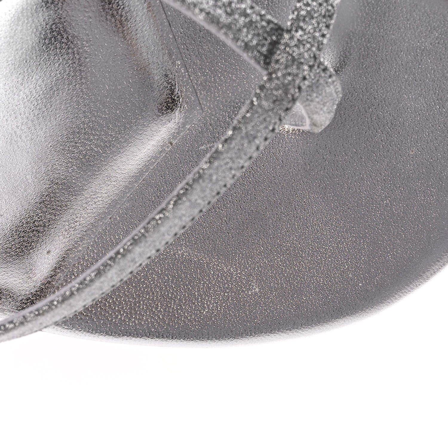 Christian Louboutin Glitter Calfskin Taralita 85 Thong Sandals 41 Silver 8 of 10