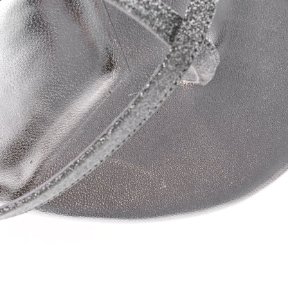 Christian Louboutin Glitter Calfskin Taralita 85 Thong Sandals 41 Silver 8 of 10