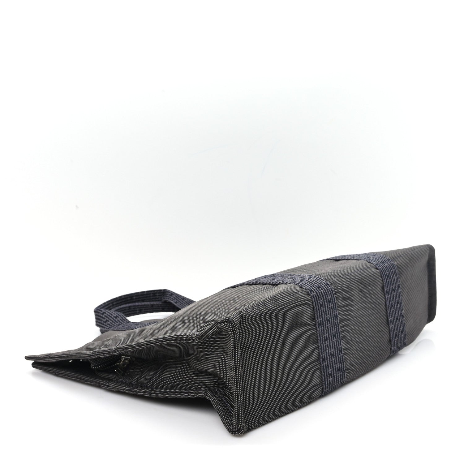 Hermes Canvas Herline MM Tote Grey 4 of 9