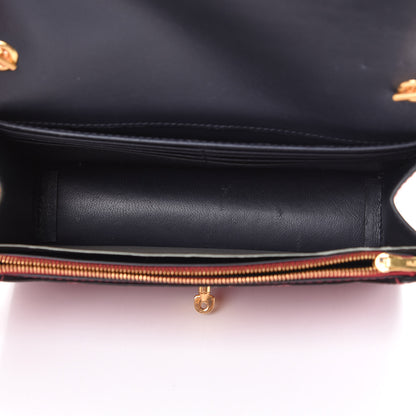 Mulberry Crocodile Embossed Calfskin Small Darley Red Berry 4 of 10