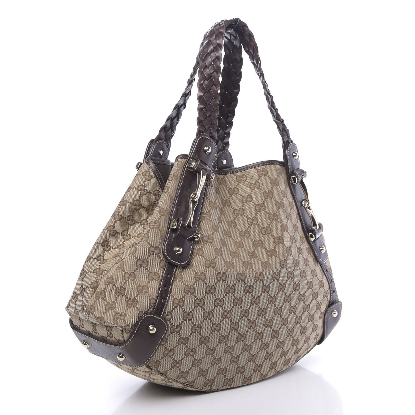 Monogram Medium Pelham Shoulder Bag Dark Brown