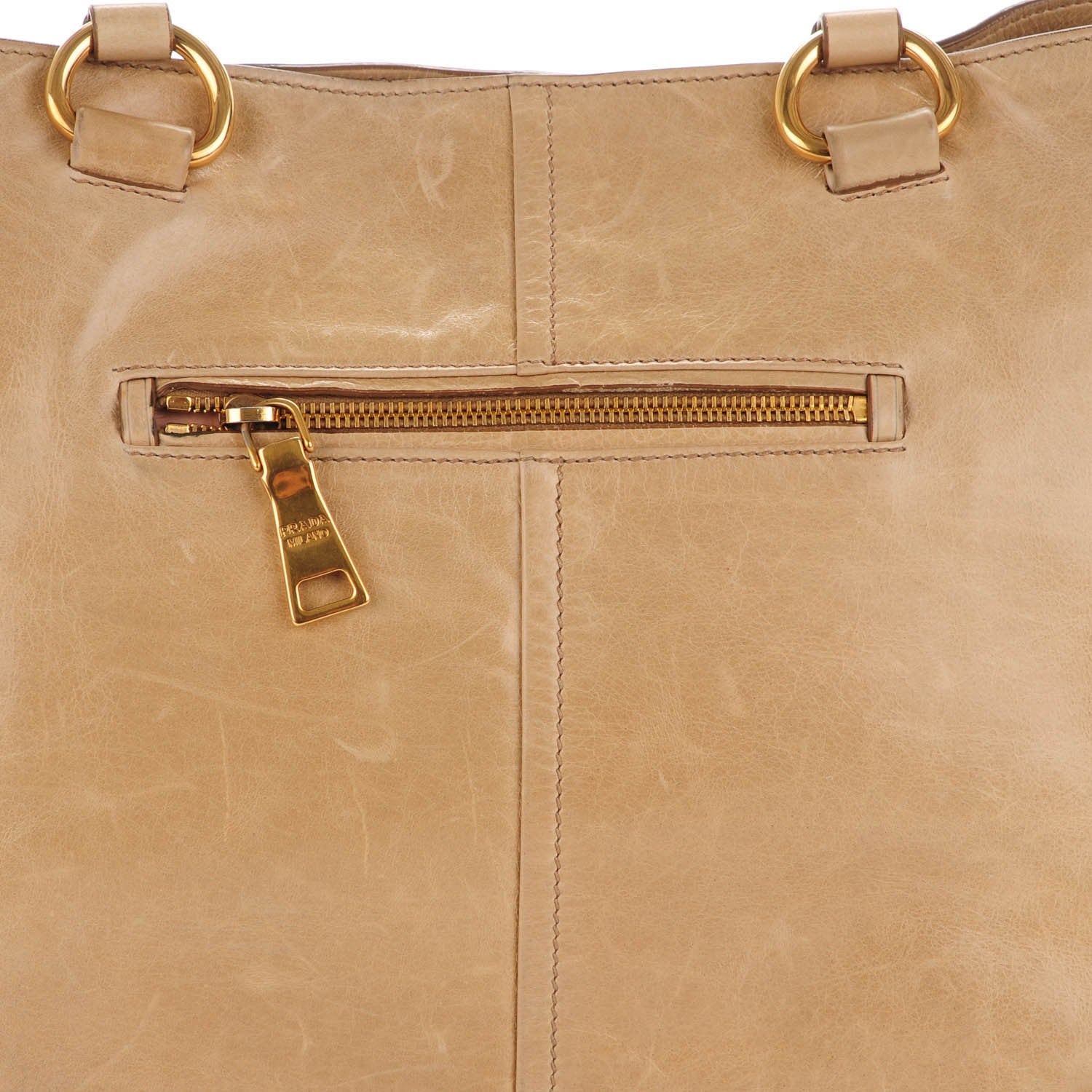 Prada Vitello Shine Shoulder Bag Quarzo 11 of 11
