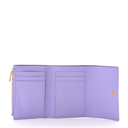 Bottega Veneta Nappa Calfskin Maxi Intrecciato Cassette Tri-Fold Wallet Wisteria 5 of 7