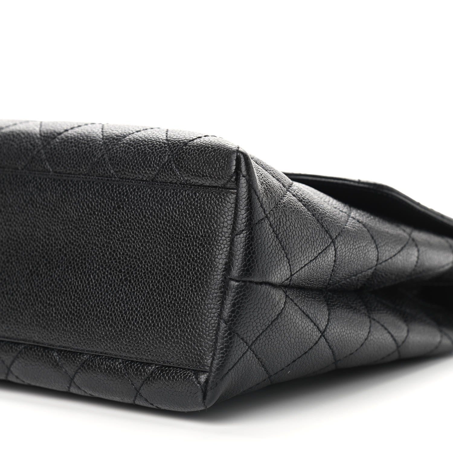 Chanel Caviar Quilted Jumbo Kelly Flap Black 8 of 9