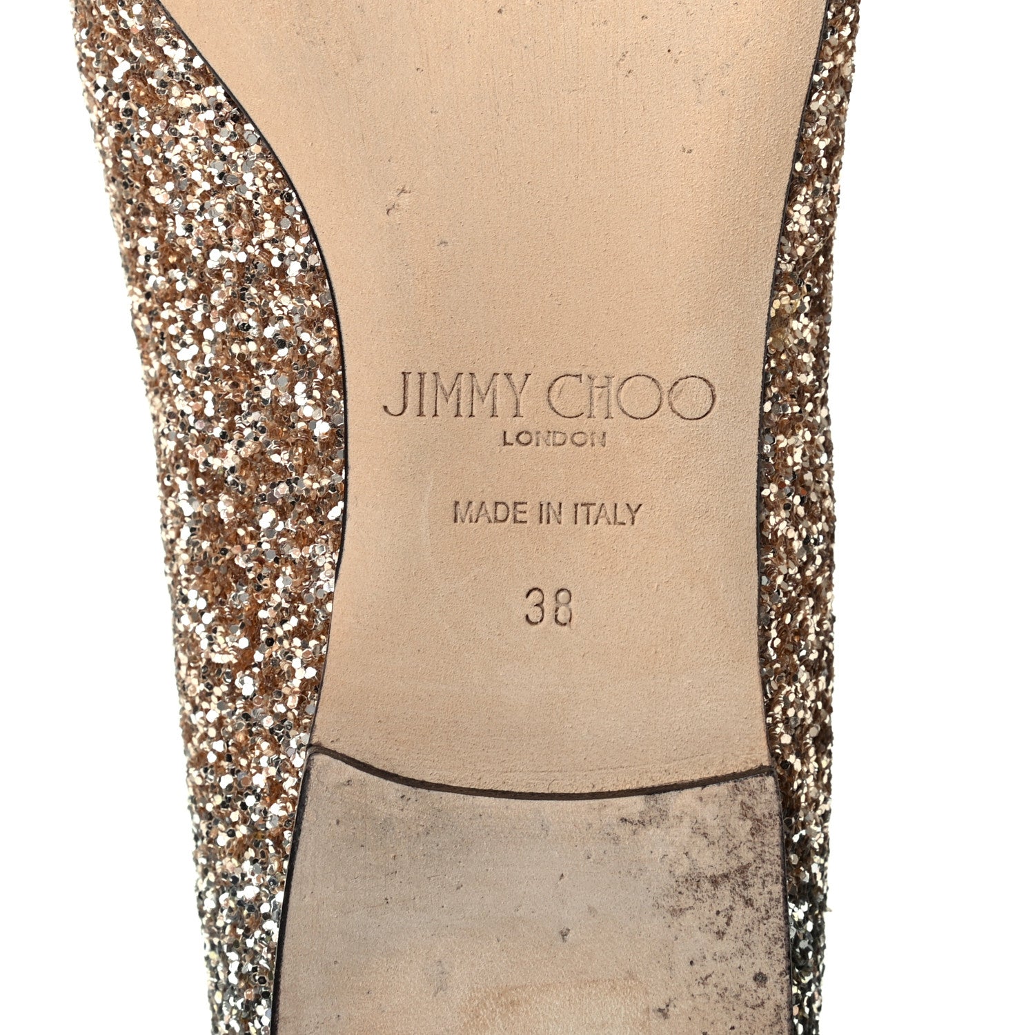 Jimmy Choo Glitter Degrade Gala Viola Flats 38 6 of 7