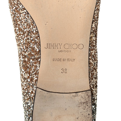 Jimmy Choo Glitter Degrade Gala Viola Flats 38 6 of 7