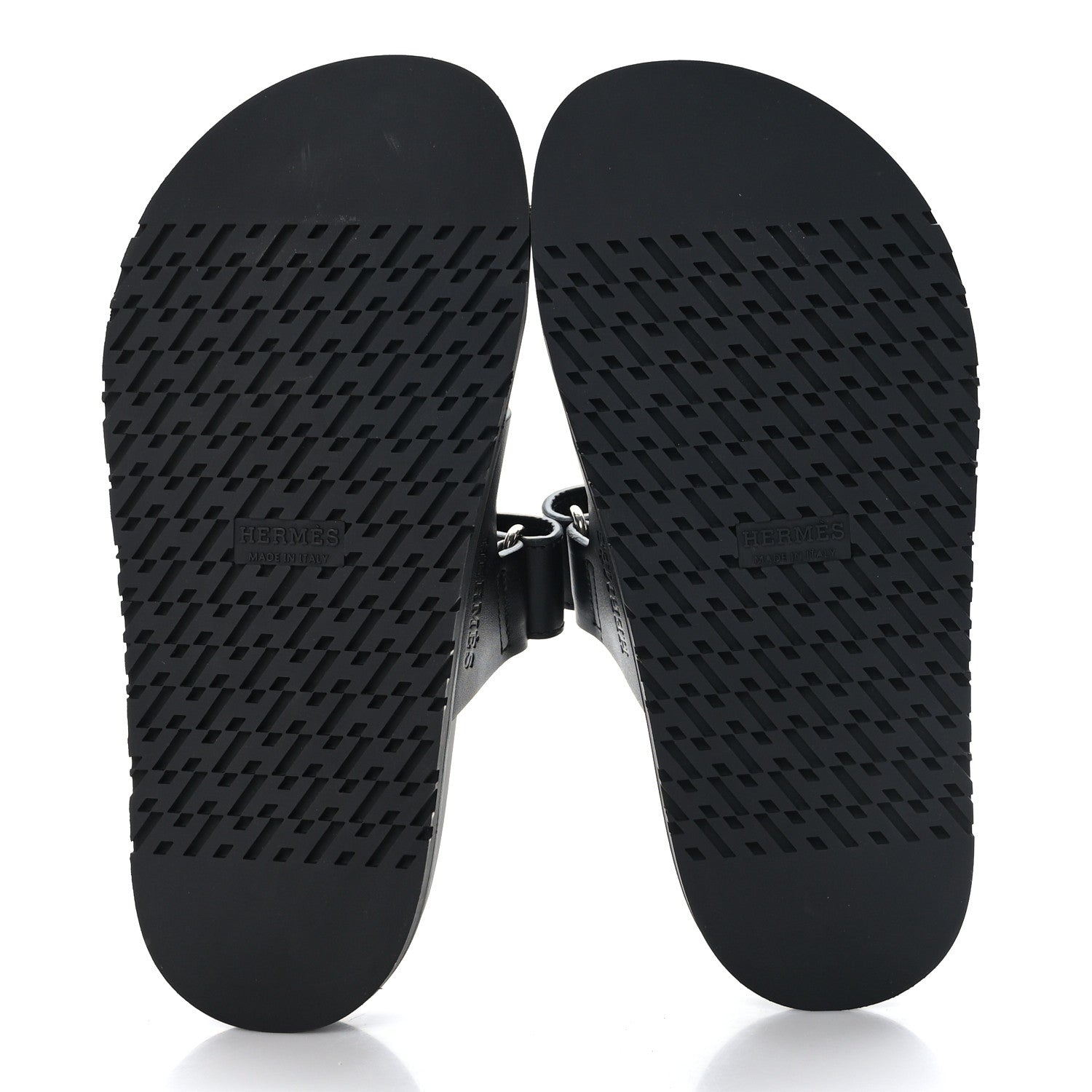 Hermes Calfskin Womens Chypre Sandals 35.5 Black 5 of 8