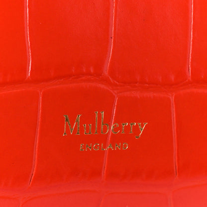 Mulberry Shiny Crocodile Embossed Micro Seaton Hibiscus Red 8 of 11