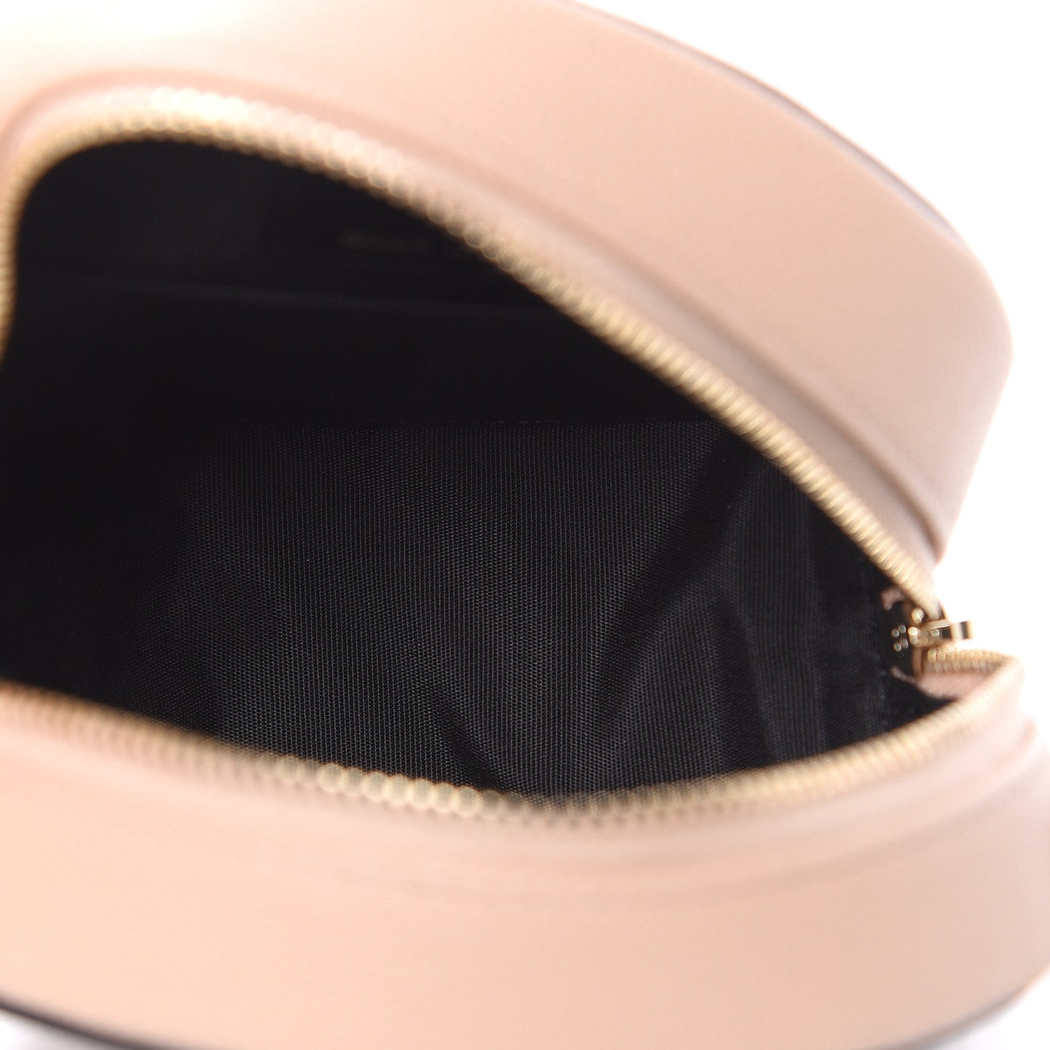 Chanel Caviar Quilted Round Filigree Crossbody Beige Black 5 of 10