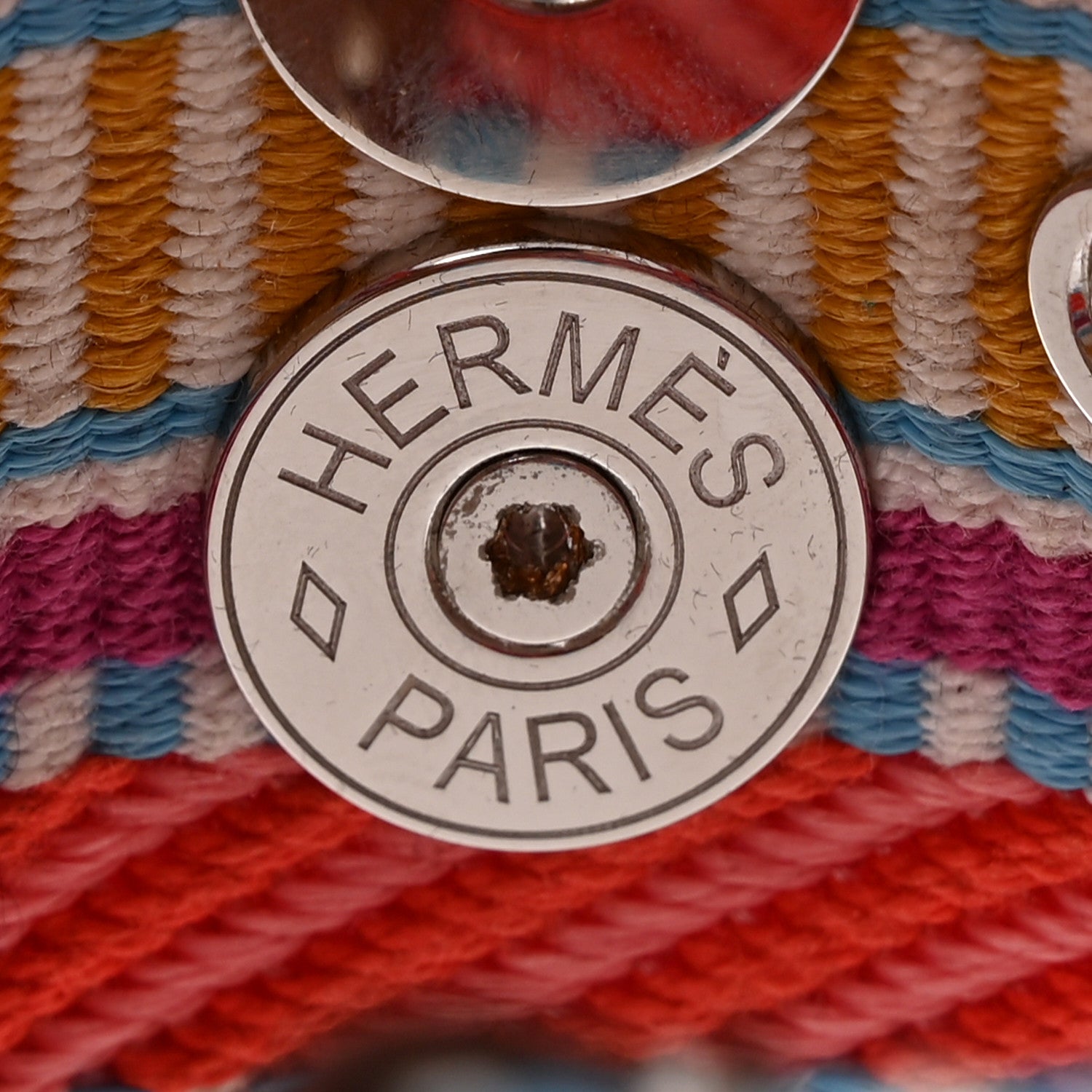Hermes Toile Swift Cavale CDC Bracelet Capucine Magnolia Gold 4 of 7