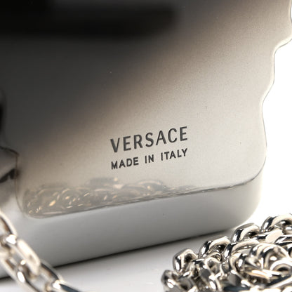 Versace Medusa Head Chain Clutch Black Silver 5 of 9