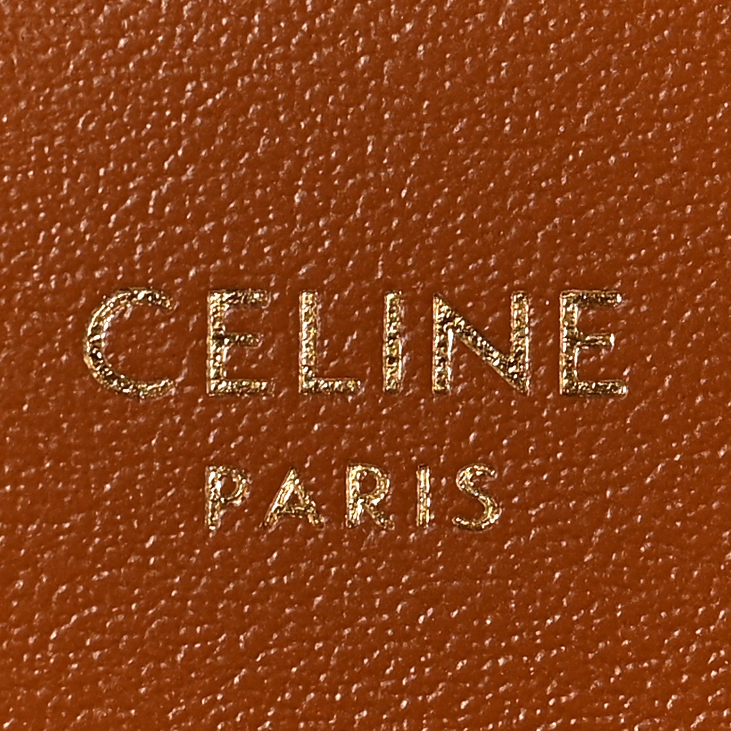 Celine Canvas Triomphe Compact Wallet Tan 7 of 8