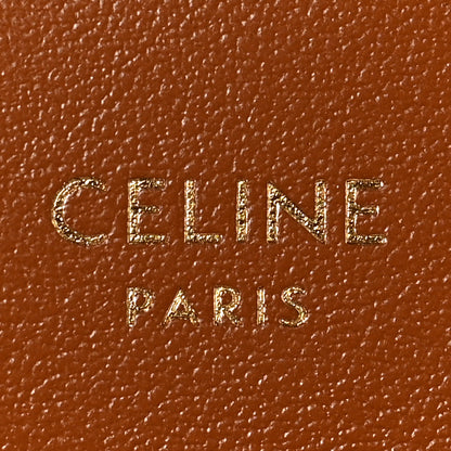 Celine Canvas Triomphe Compact Wallet Tan 7 of 8