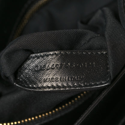 Saint Laurent Smooth Calfskin Le Maillon Satchel Black 7 of 9