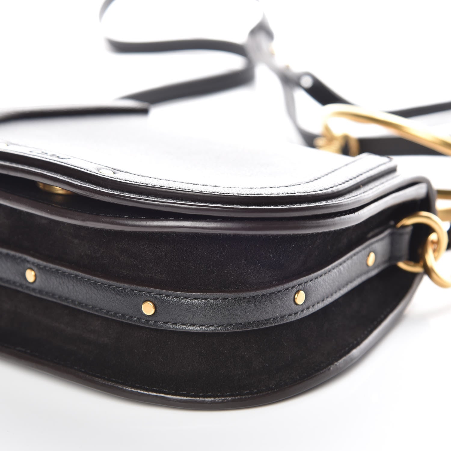 Chloe Calfskin Small Nile Bracelet Bag Black 6 of 9